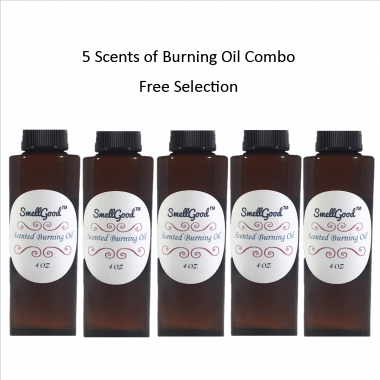SmellGood - Scented Burning Oils, 5 Scents Combo, 4oz Each