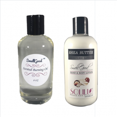 SmellGood - 8oz Scented Burning Oil + 8oz Shea Butter Lotion Combo