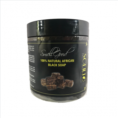 SmellGood - African Black Soap Paste, 8 oz Jar